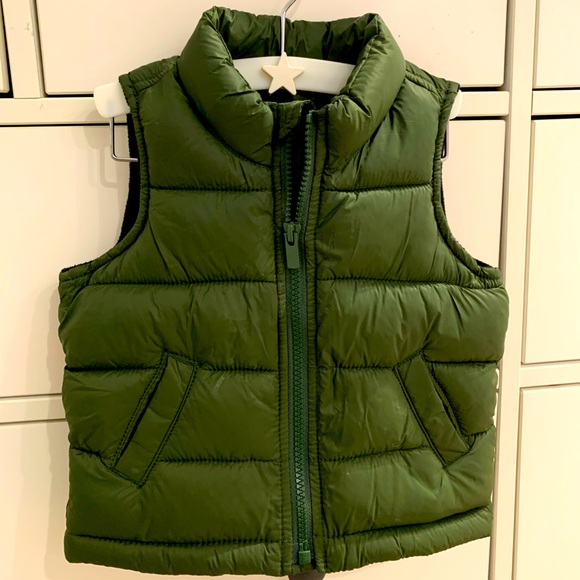 baby boy black puffer vest